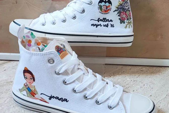 zapatillas personalizadas para fallera