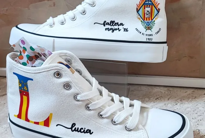 zapatillas personalizadas para fallera