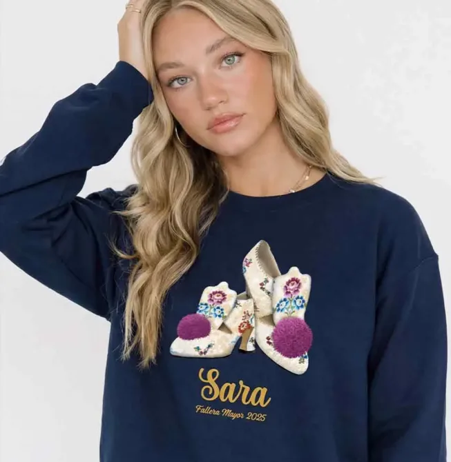 Sudadera fallera, un regalo fantástico para toda fallera, regalo personalizado