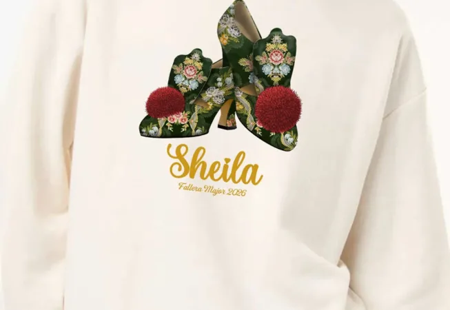 Sudadera fallera, un regalo fantástico para toda fallera, regalo personalizado